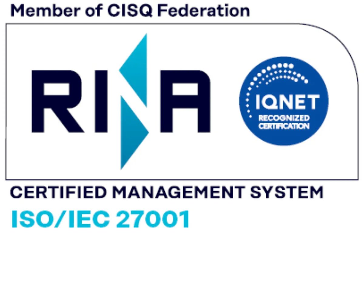RINA Certified Management System ISO/IEC 27001